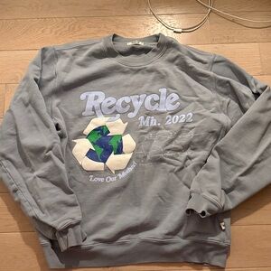Madhappy blue Recycle Sweatshirt